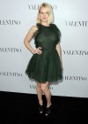 Alice Eve in see through dress at Valentino Store Opening